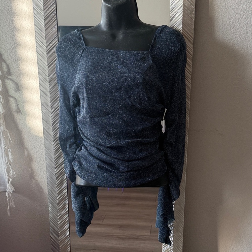 Chic Navy Women's Blouse